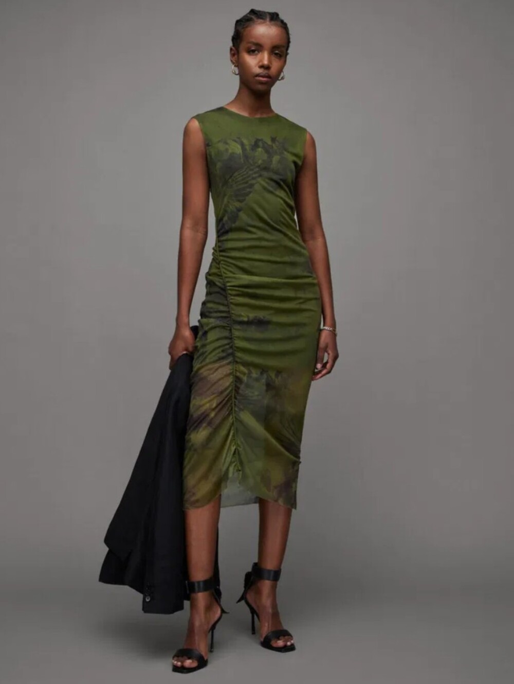 All Saints Nora Colca Midi Dress